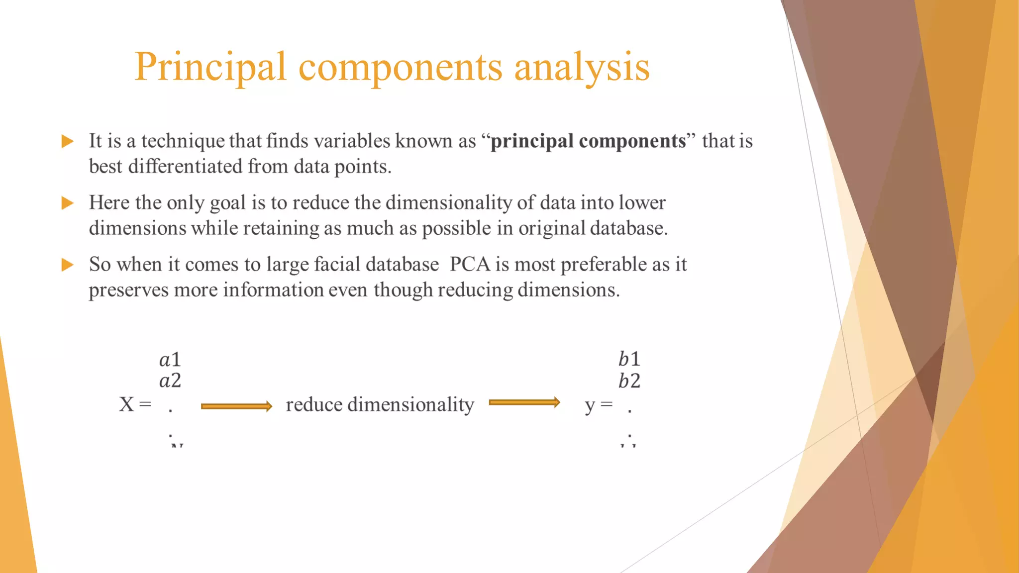 Principal components analysis
►
 
