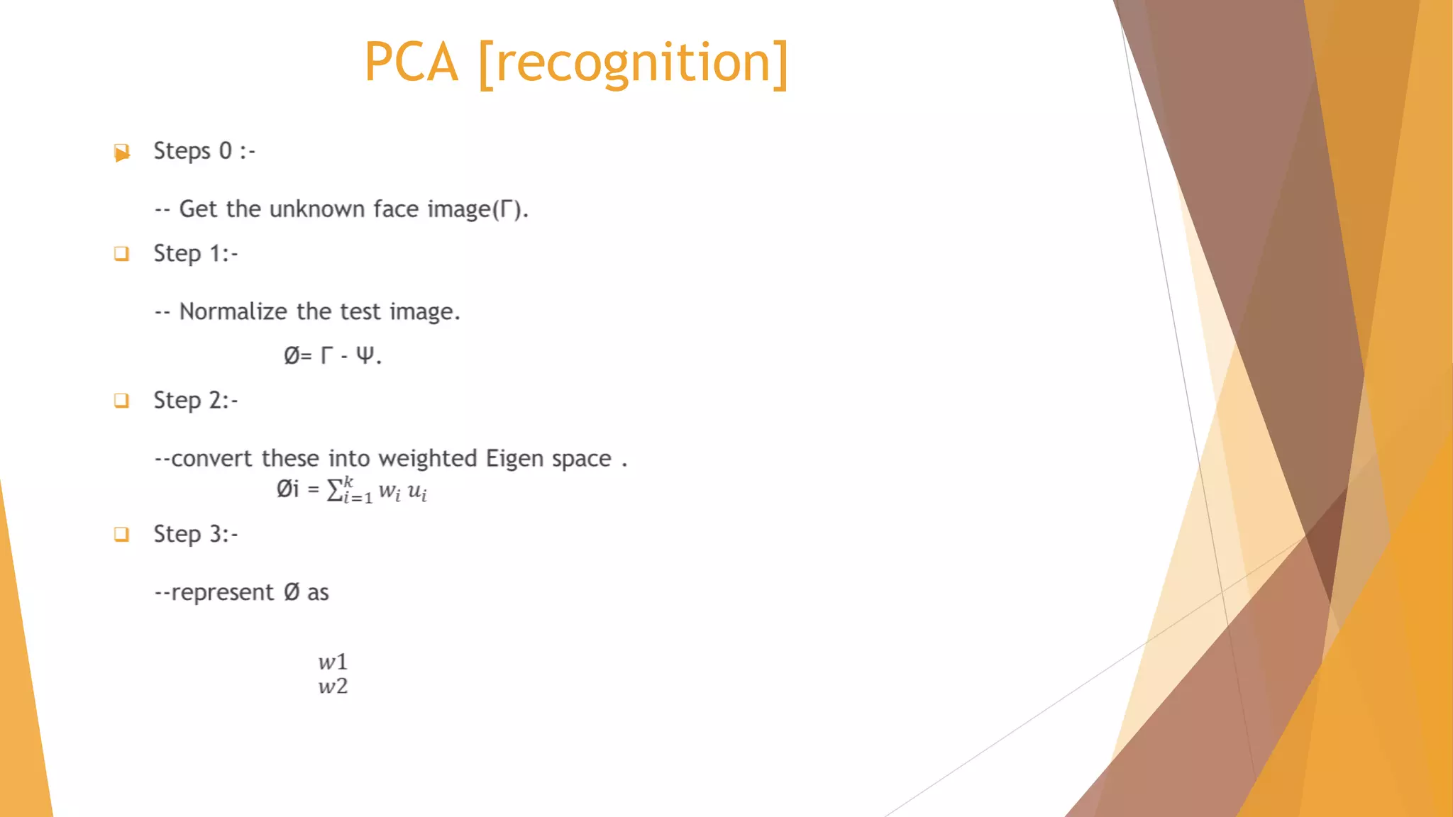 PCA [recognition]
►
 