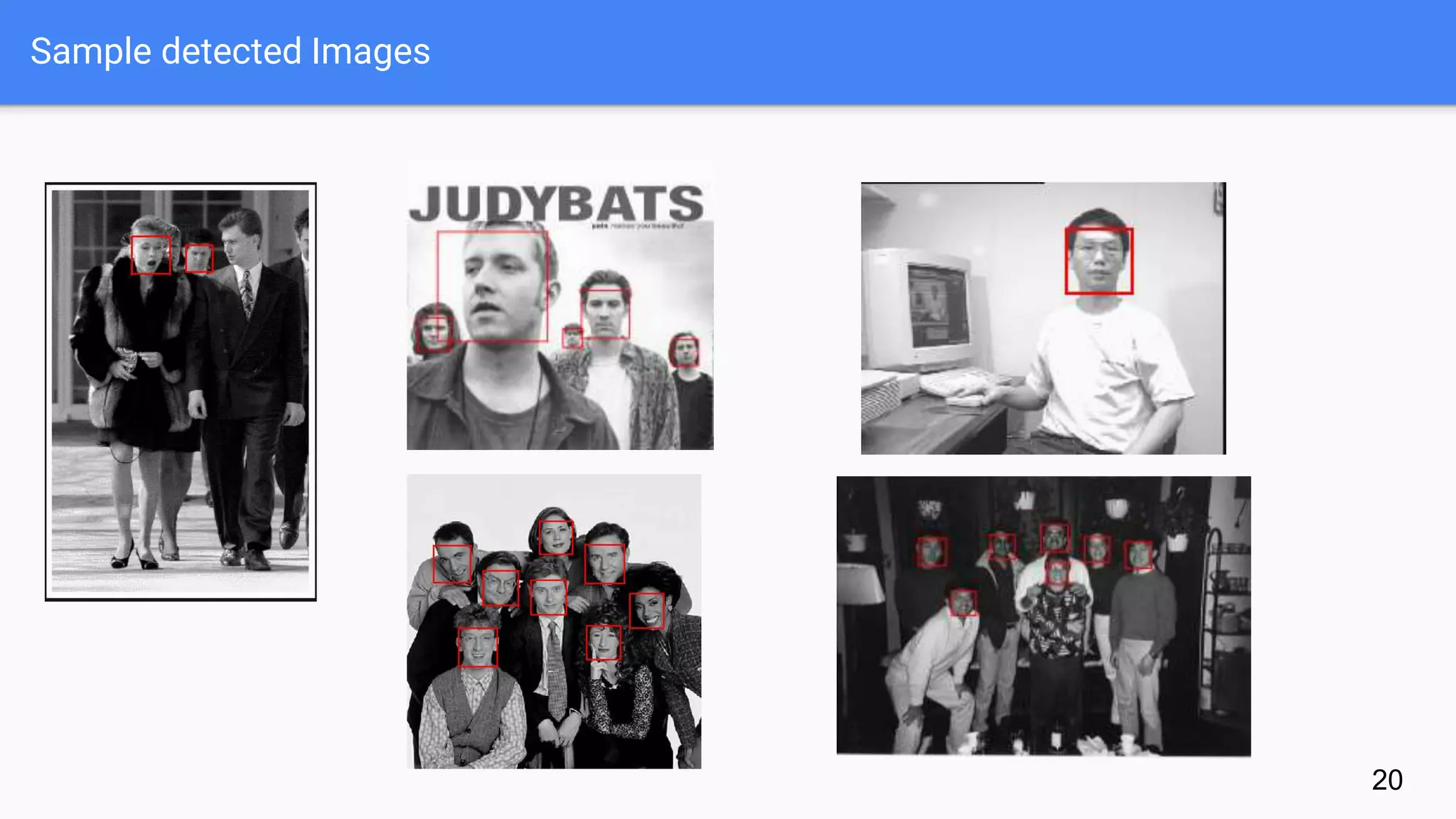Sample detected Images
20
 
