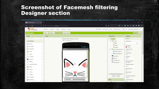 App inventor || Face Mesh Filter Camera and detection system in AI ...