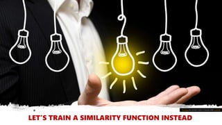 This Photo by Unknown Author is licensed under CC BY-NC
LET’S TRAIN A SIMILARITY FUNCTION INSTEAD
 