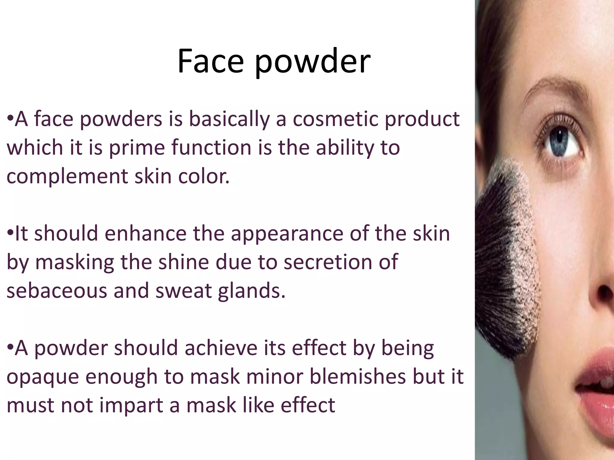 Face powder & foundation | PPTX