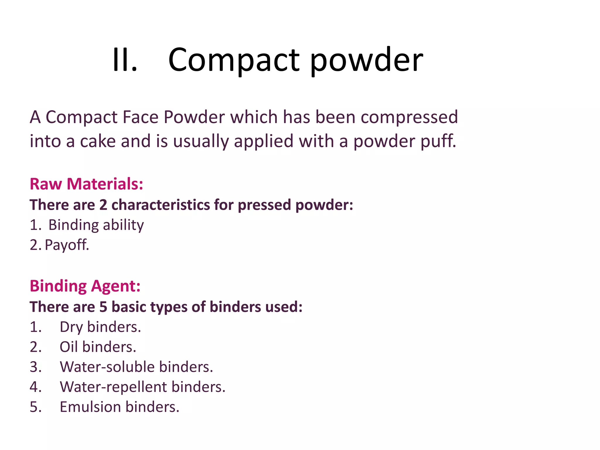 Face powder & foundation | PPTX
