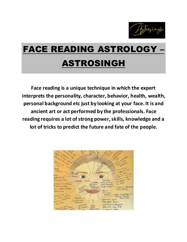 Face reading astrology