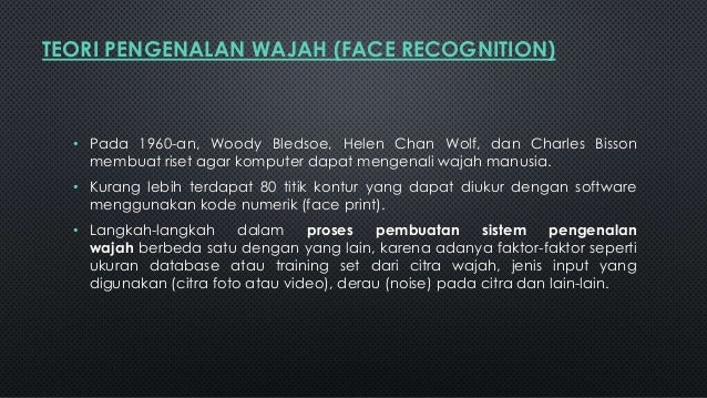 Face recognition