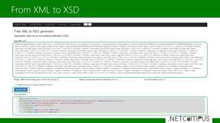 From XML to XSD
 