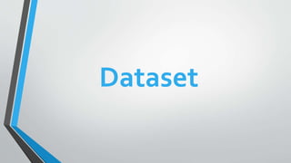 Dataset
 