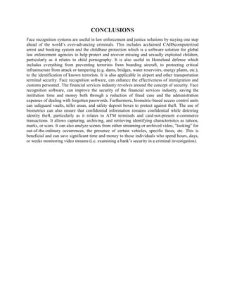 Face Recognition Research Report | PDF