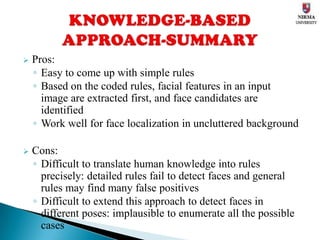 Technique employed to distinguish a Human face from the rest of the background of the image.WHAT IS FACE DETECTION
