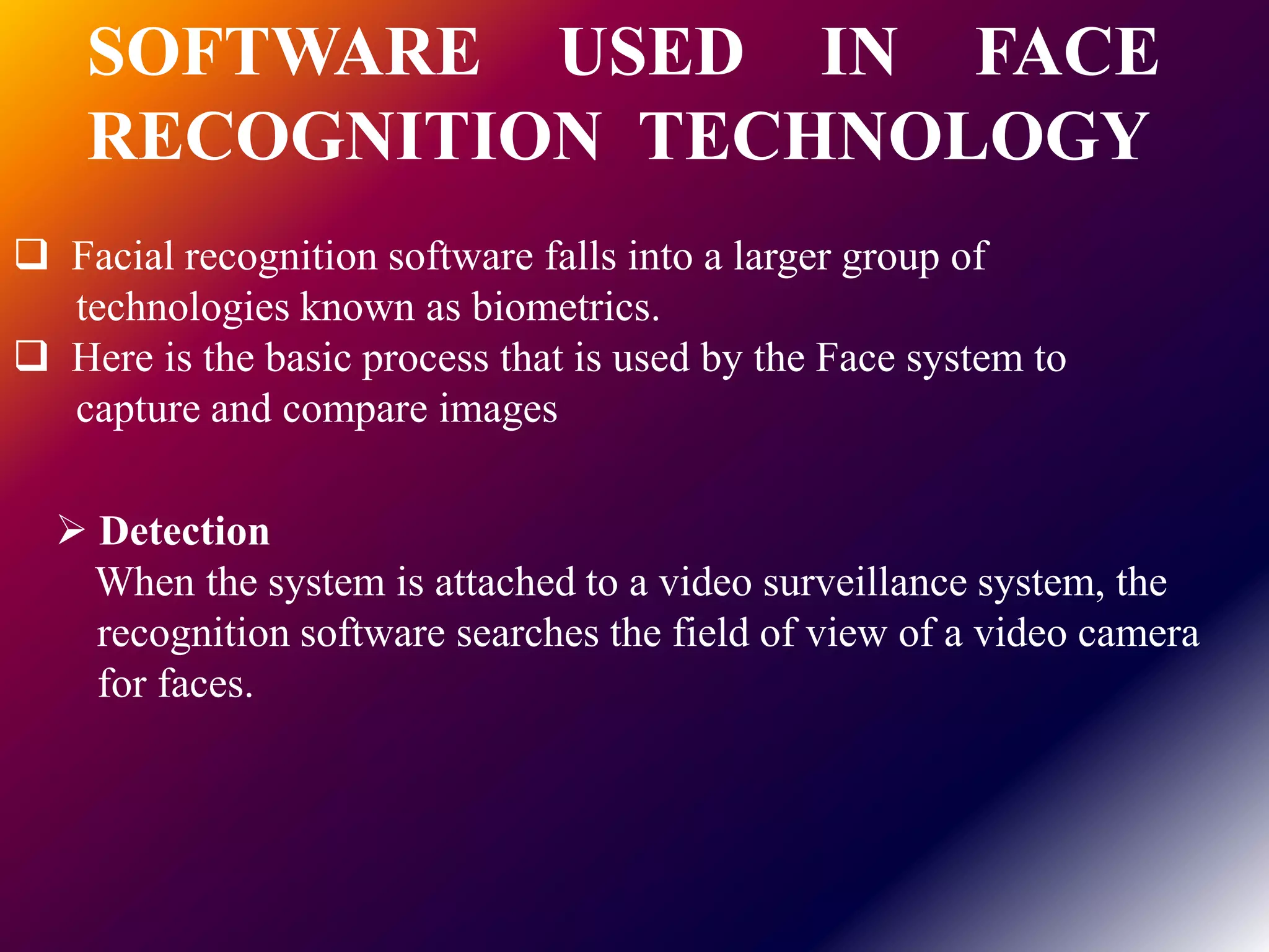Face recognition technology | PPTX