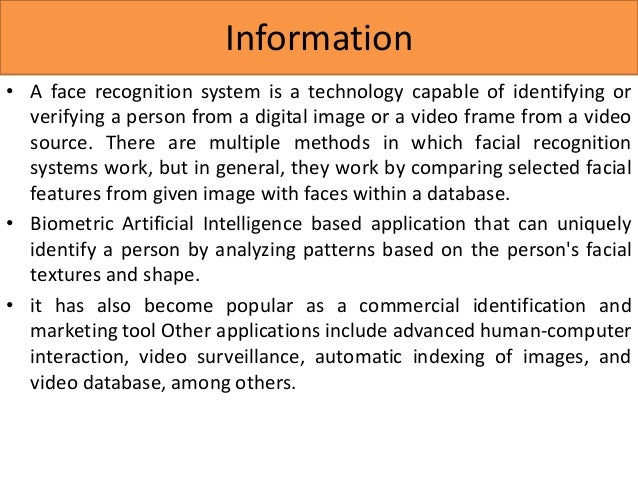 Face recognition phd thesis