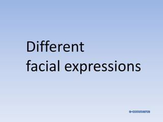 Different facial expressions e-commerce 