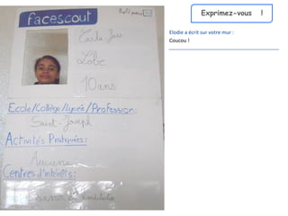 Exprimez-vous  ! Elodie a écrit sur votre mur : Coucou ! 
