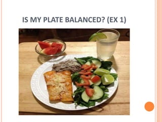 IS MY PLATE BALANCED? (EX 1)
 