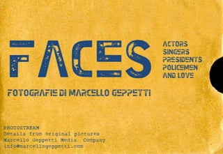 FACES - Fotografie di  Marcello Geppetti 