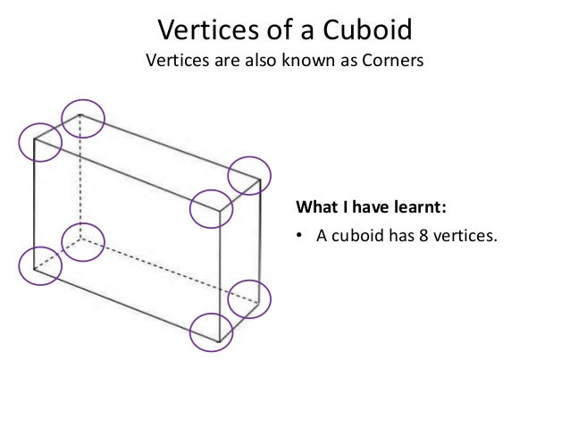 How Many Edges Of A Cuboid Meet In A Vertex Faces vertices edges