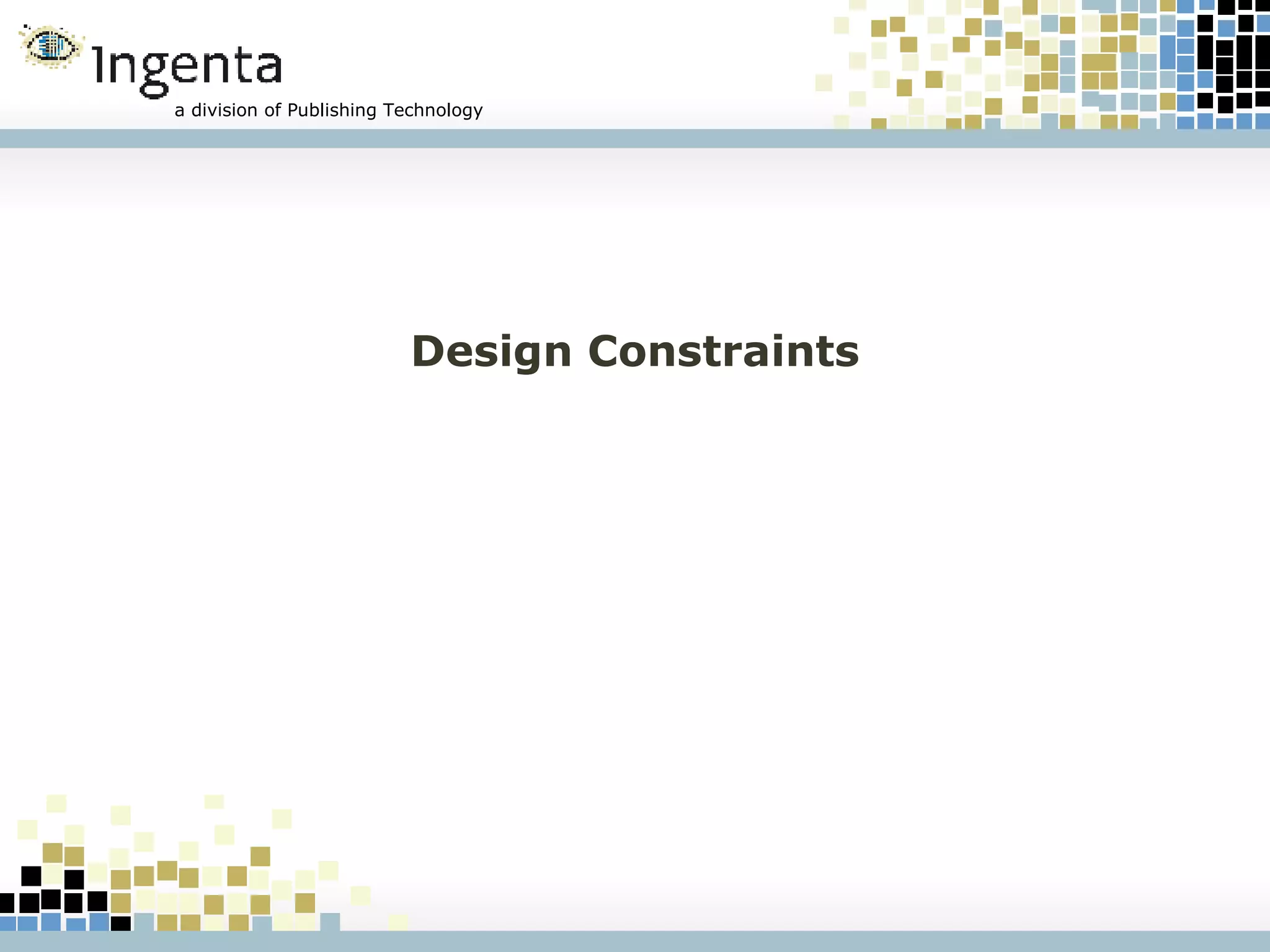Design Constraints 