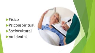 Físico
Psicoespiritual
Sociocultural
Ambiental
 