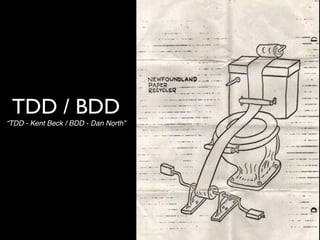 TDD / BDD
“TDD - Kent Beck / BDD - Dan North”
 