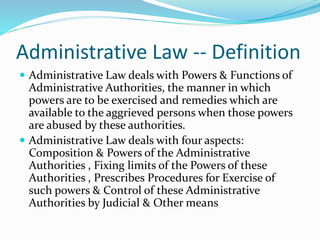 Facets of administrative law and Protection of Human Rights of Women ...
