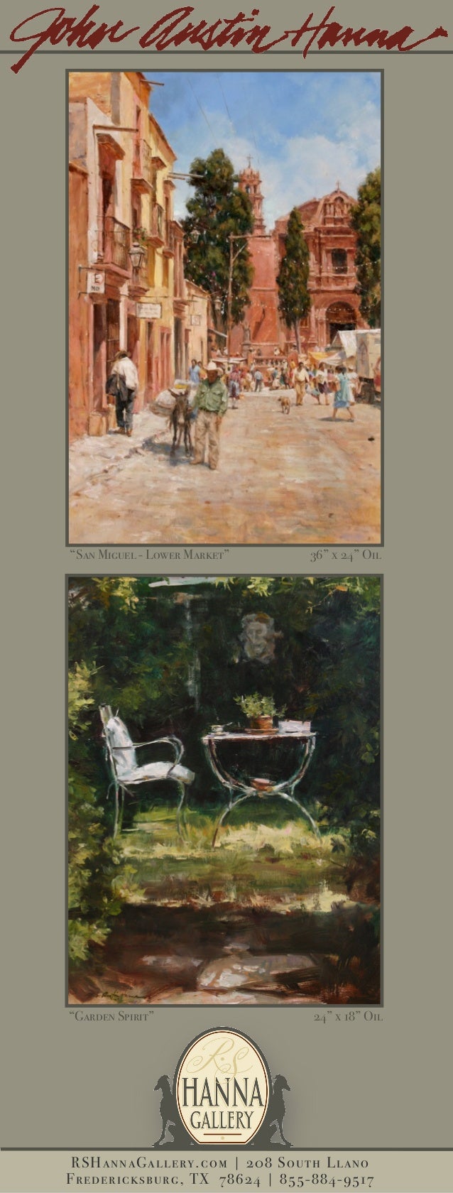 RS Hanna Gallery Fredericksburg, Texas Fine Art