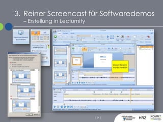 Reiner Screencast für Softwaredemos – Erstellung in Lecturnity[ 14 ]