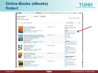 Dezember 2014 Universitätsbibliothek, Thomas Hapke 
Zeitschriftenartikel suchen!  