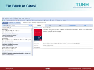Dezember 2014 Universitätsbibliothek, Thomas Hapke 
Wie kann das Risiko verkleinert werden, dass Wichtiges beim Recherchieren übersehen wird? 
‣ 
Verschiedene Datenbanken nutzen. 
‣ 
Spezifische Fach-Datenbanken nutzen. 
‣ 
Über geeignete Suchbegriffe nachdenken. 
‣ 
Die logische Verknüpfung von Suchbegriffen nutzen. 
‣ 
Den Überblick behalten durch effektive Literaturverwaltung.  