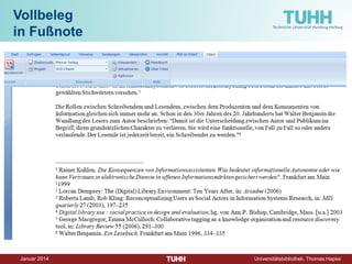 Dezember 2014 Universitätsbibliothek, Thomas Hapke 
Los geht‘s! 
Citavi Schritt-für Schritt-Anleitungen: 
http://ftp.citavi.com/service/de/docs/Citavi_4_Slideshows.pdf 
Im PDF sind die Anleitungen verlinkt, über Kurzlinks wie www.citavi.com/shows/13 
 