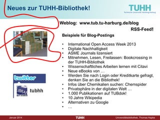 Dezember 2014 Universitätsbibliothek, Thomas Hapke 
Info-Tipps  