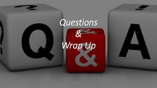Questions
&
Wrap Up
 