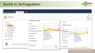 Suche in Vertragsakten
 