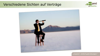 Verschiedene Sichten auf Verträge
 
