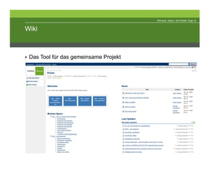 ©Phonak eStore 29/10/2009 Page 16



Wiki



 Das Tool für das gemeinsame Projekt
 