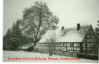 Erbach an der Donau Fachwerkhaus  errichtet 1611