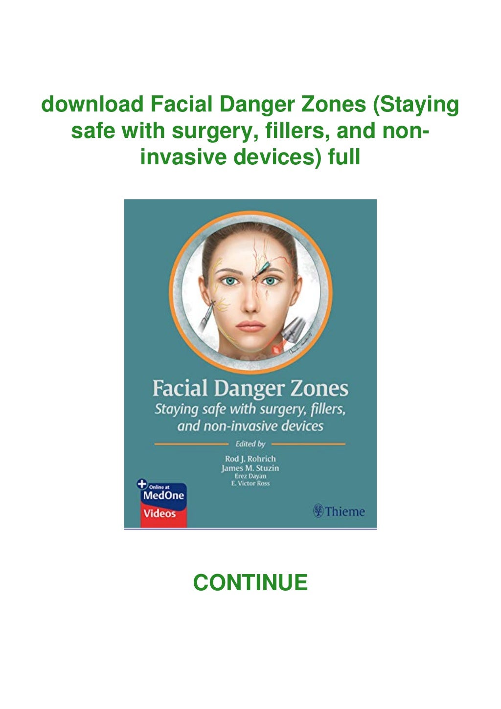 ⚡download⚡ Facial Danger Zones (Staying safe with surgery, fillers, and