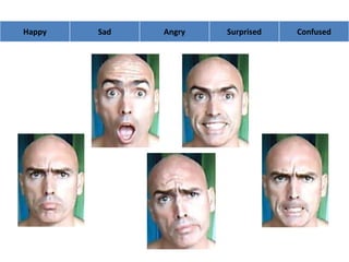 Facial emotions click and drag