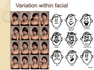 Variation within facial
expression

 