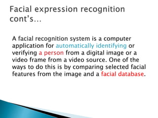 Facial expression recognition based on local binary patterns final | PPTX