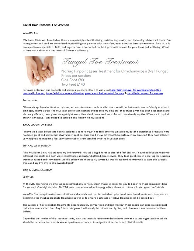 Facial Hair Removal For Women