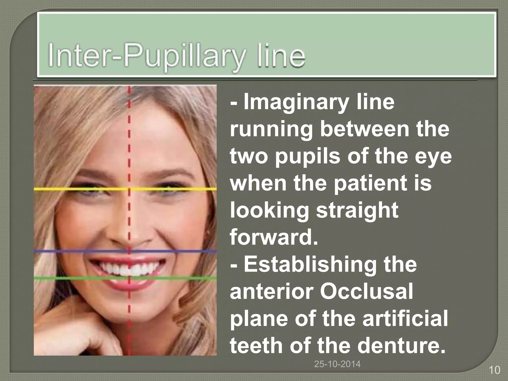 Facial landmarks & its role in prosthodontics | PPTX