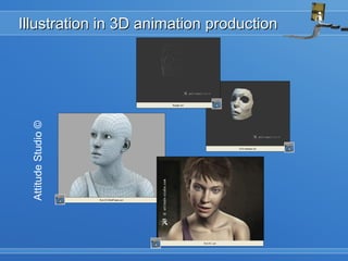 Illustration in 3D animation productionIllustration in 3D animation production
AttitudeStudio©
 