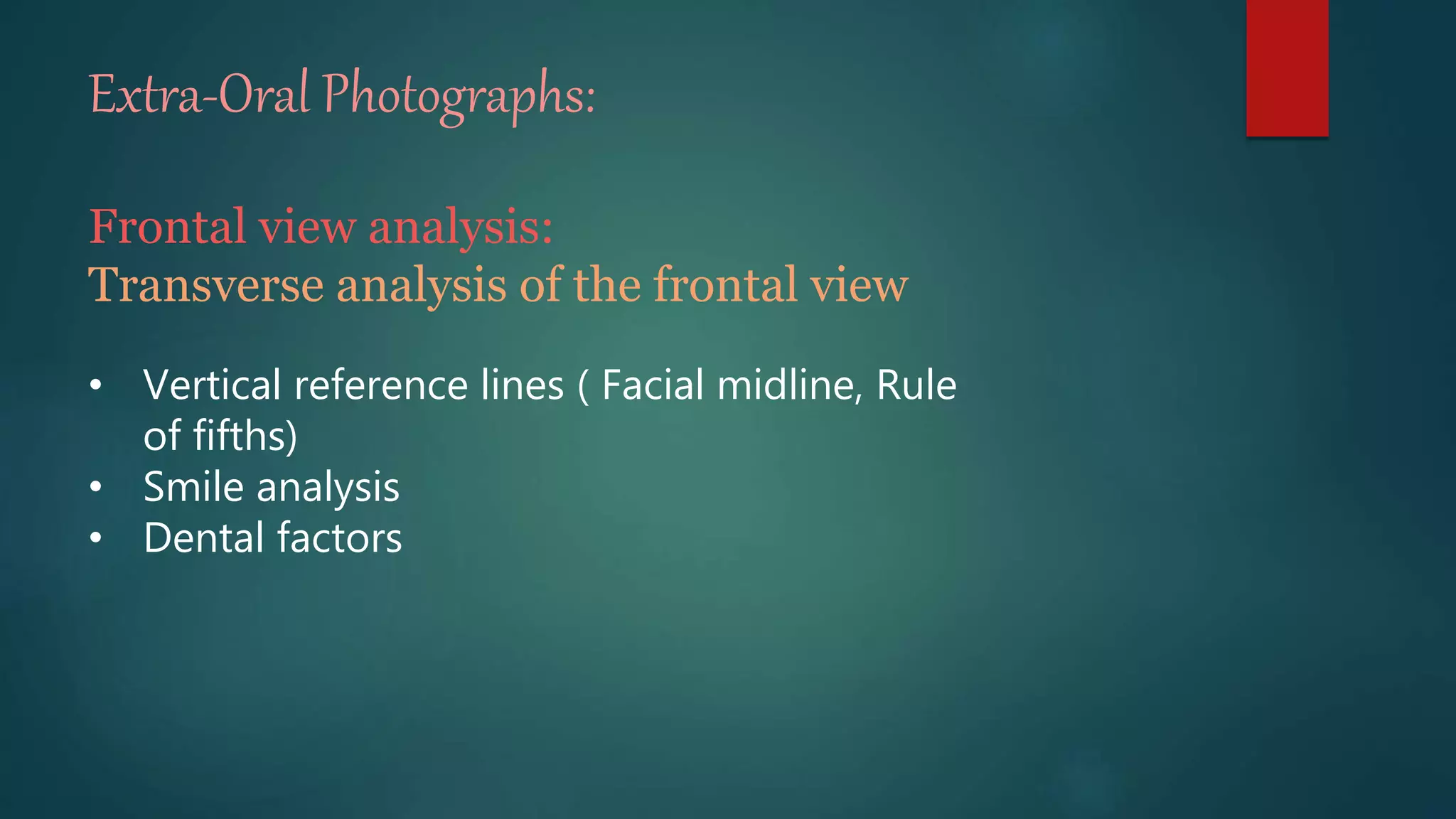 Facial photograph | PPTX