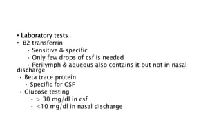 facial trauma and csf leak.pptxby dr junaid iqbal | PPT