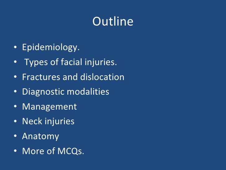 Facial Trauma And Neck Trauma - 