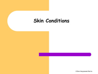 Clare Hargreaves-Norris 
Skin Conditions 
 