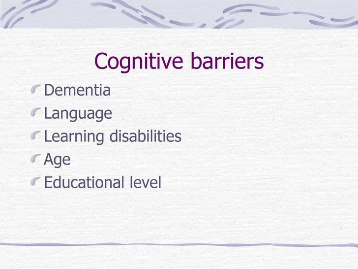 Barriers To Learning
