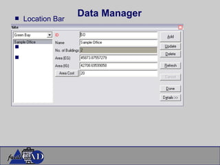Data Manager Location Bar   