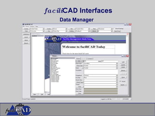 facili CAD  Interfaces Data Manager 
