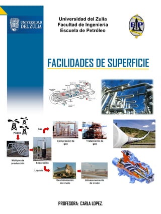 Universidad del Zulia
  Facultad de Ingeniería
   Escuela de Petróleo




FACILIDADES DE SUPERFICIE




  PROFESORA: CARLA LOPEZ.
 